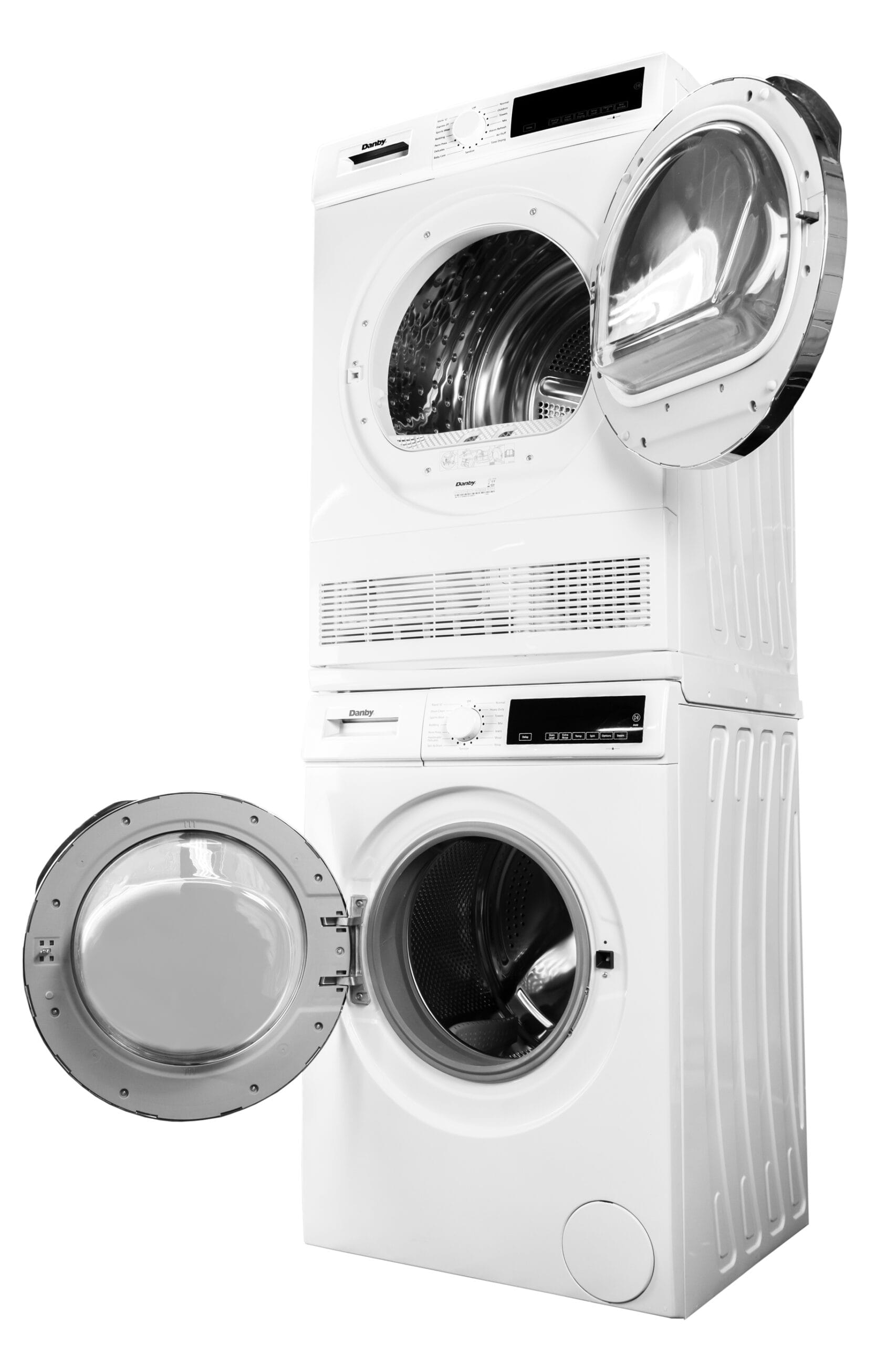 DDY040D4WDB Danby 24-inch, 4.0 cu ft. Stackable Compact Condensing Sensor Dryer in White