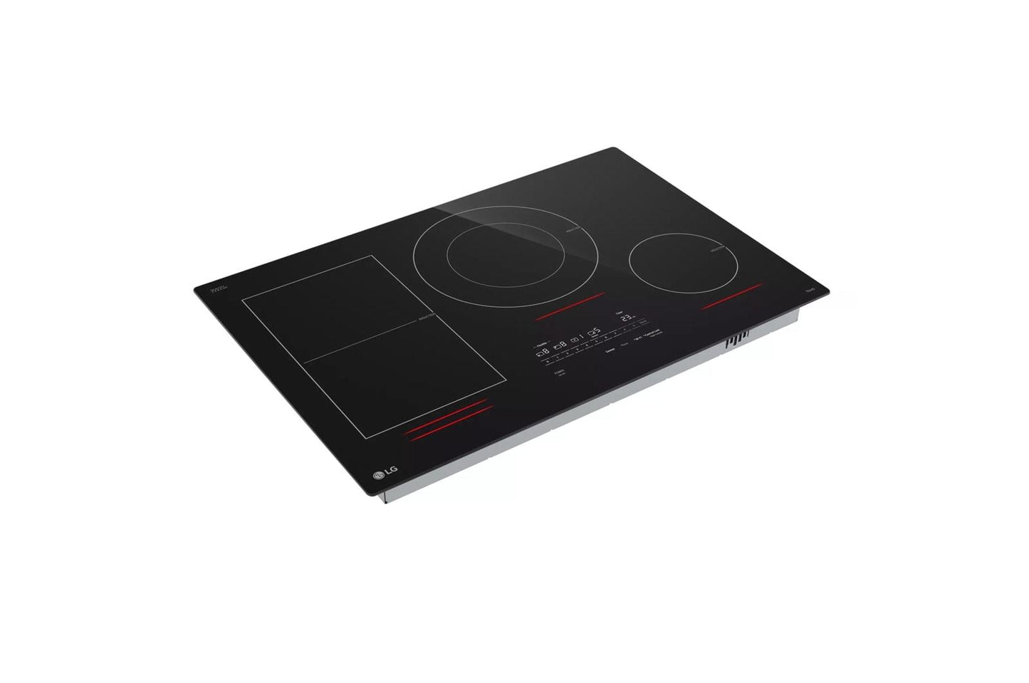 Lg CBIH3017BE 30" Induction Cooktop, 4 Elements, White Backlit, Red Bar, Bridge, ThinQ®