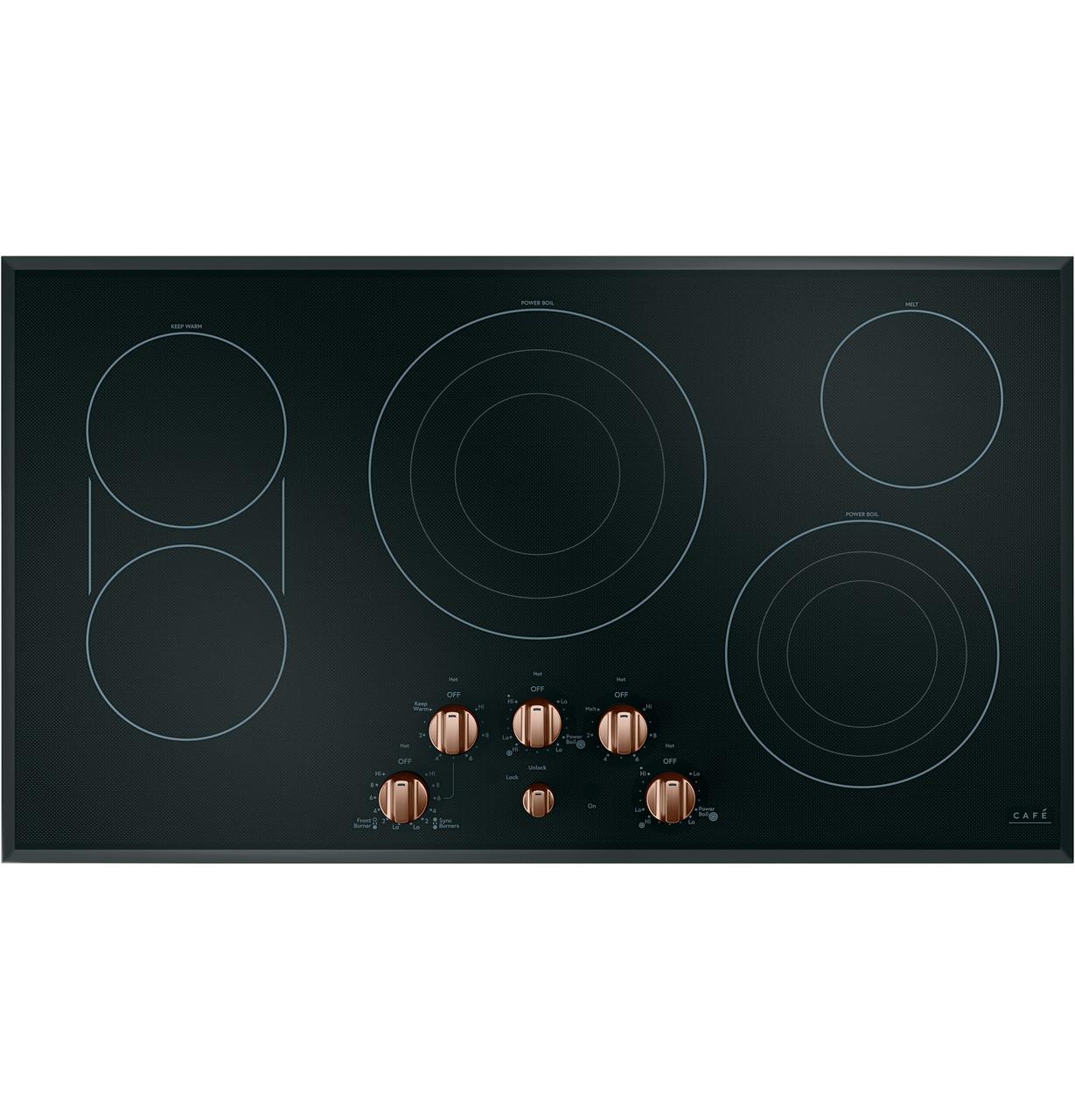 Cafe CXCE1HKPMCU Caf(eback)™ 5 Electric Cooktop Knobs - Brushed Copper