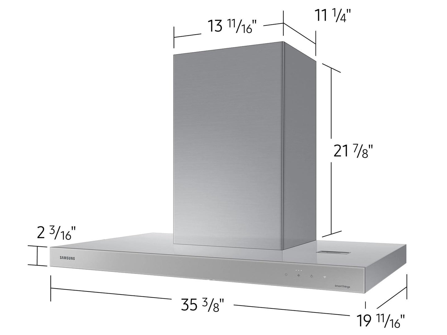 Samsung NK36CB600WCG Bespoke Hood Low Noise  630 CFM  36" Width