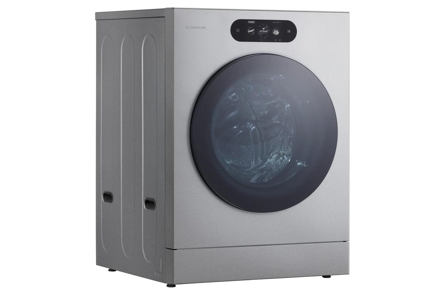 WM9900HSA LG SIGNATURE 5.8 cu. ft. Mega Capacity Smart Front Load Washer with Built-In Intelligence, TurboWash® 360(degree), ezDispense® and Touch LCD Control
