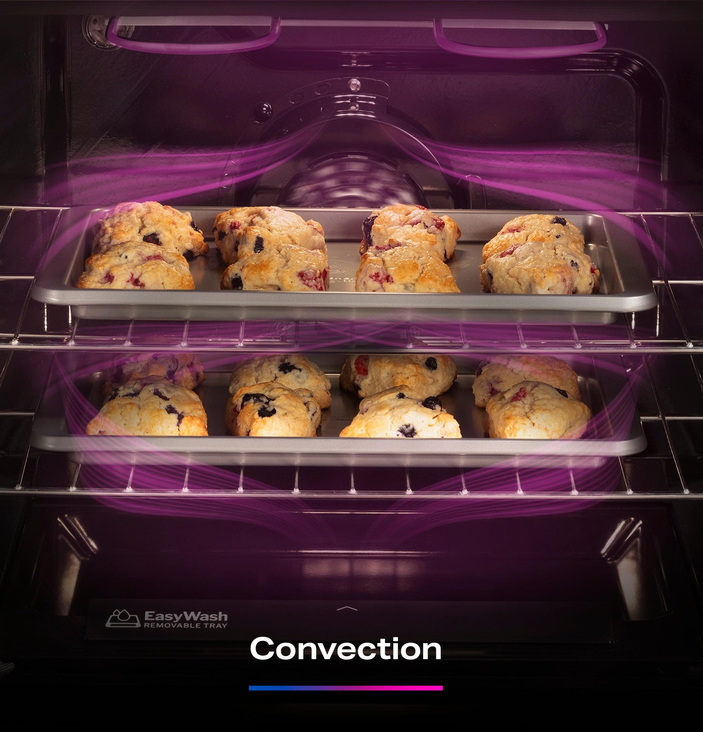 PGF700AYFS GE Profile™ 30" Smart Free-Standing Gas Convection Range with No Preheat Air Fry and EasyWash™ Oven Tray