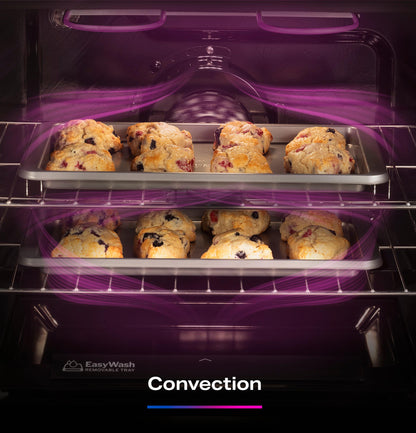 PGF700AYFS GE Profile™ 30" Smart Free-Standing Gas Convection Range with No Preheat Air Fry and EasyWash™ Oven Tray