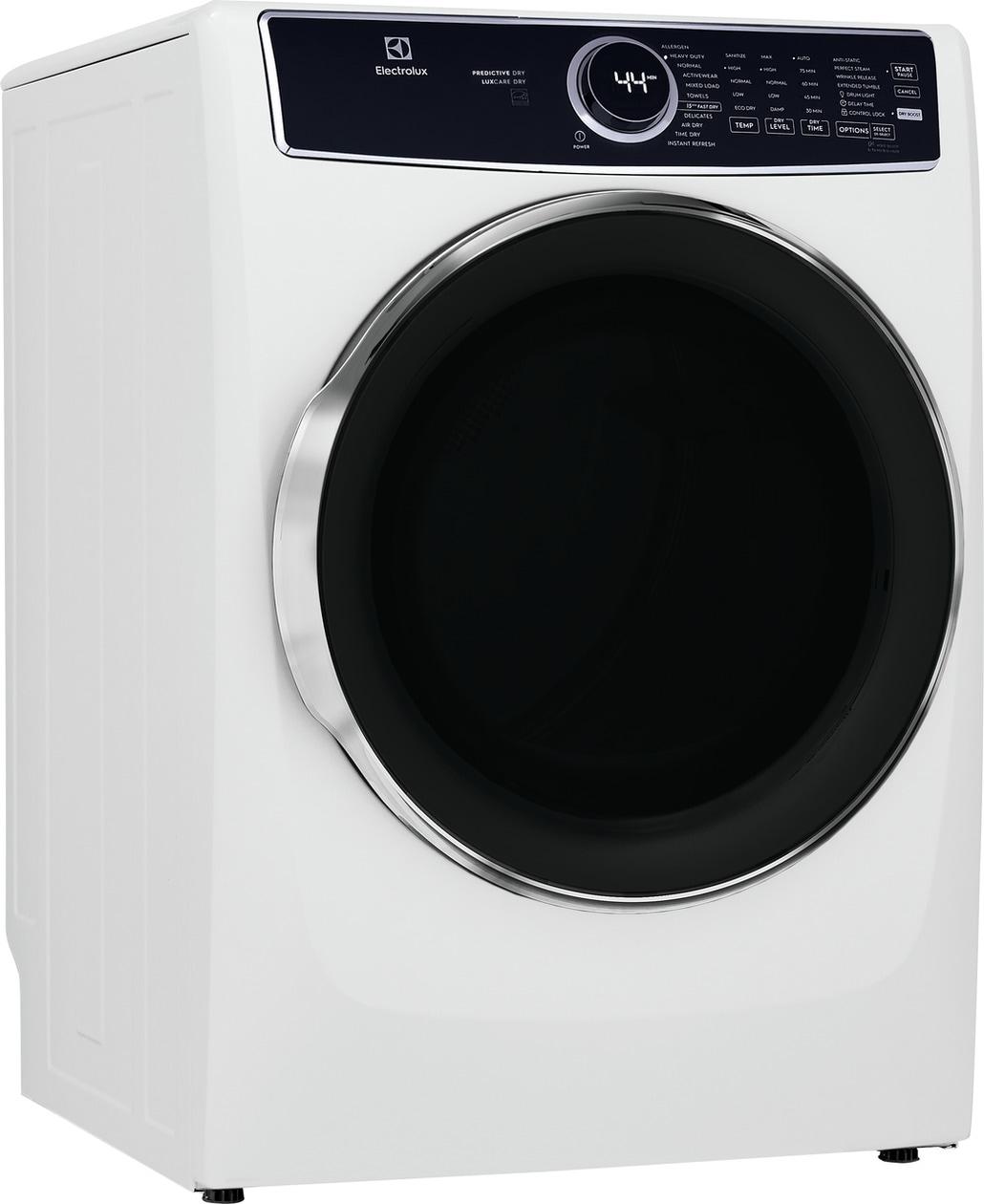 ELFG7637AW Electrolux Front Load Perfect Steam™ Gas Dryer with LuxCare® Dry and Instant Refresh - 8.0 Cu. Ft.