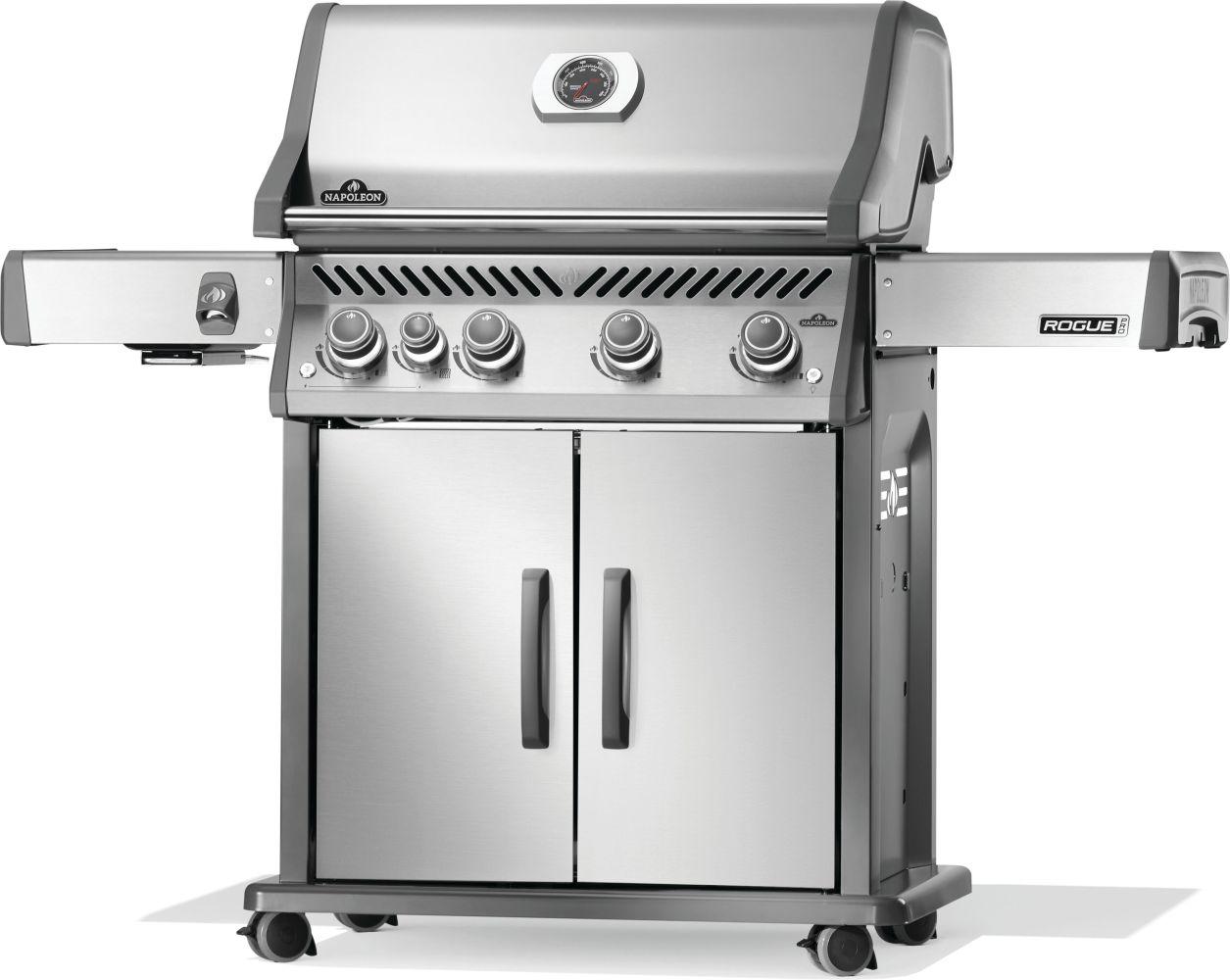 Napoleon Bbq RP525SIBNSS2 Rogue PRO 525 SIB with Infrared Side Burner , Natural Gas, Stainless Steel