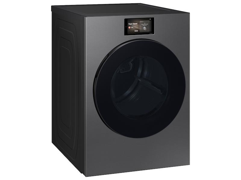 Samsung DV90F53AGS 7.6 cu. ft. Bespoke AI Ultra Capacity Front Load Gas Dryer with AI Home and AI OptiDry+ in Dark Steel