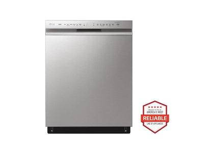 Lg LRYKC2606SLRGN6325XMVEL2033FLDFN4542S 26 cu. ft. Counter-Depth Instaview French Door Refrigerator with Freestanding Gas Range, Front Control Dishwasher and Microwave Kitchen Package in Stainless Steel