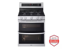 Lg LDGL6924S 6.9 cu. ft. Smart Gas Double Oven Freestanding Range with ProBake Convection®, Air Fry & Air Sous Vide