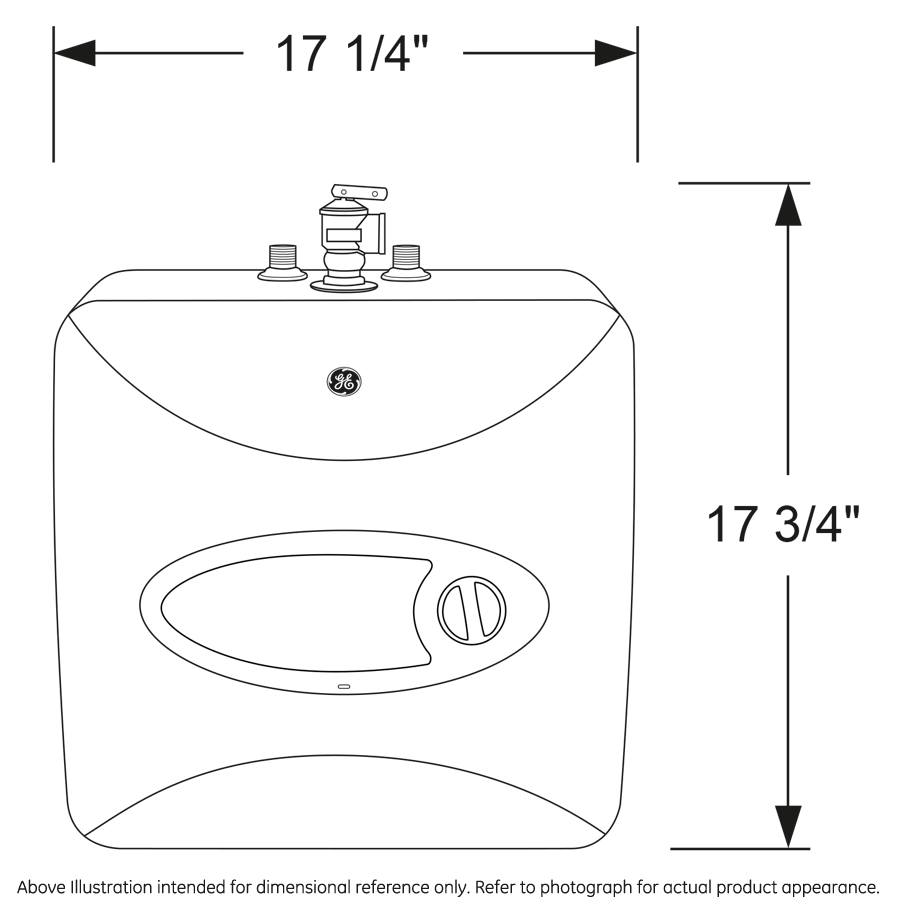 GE06P08BAR GE® 6 Gallon Electric Point of Use Water Heater