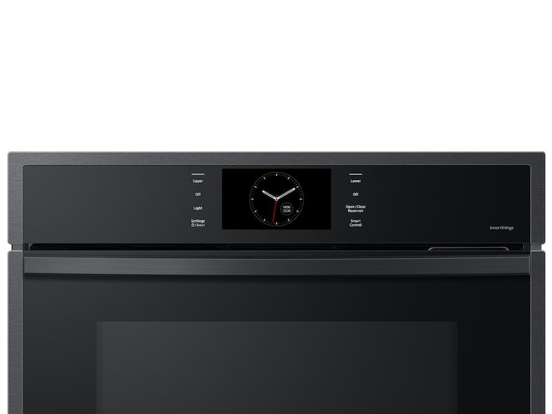 Samsung NV51CG600DMTAA 30" Double Wall Oven with Steam Cook in Matte Black Steel