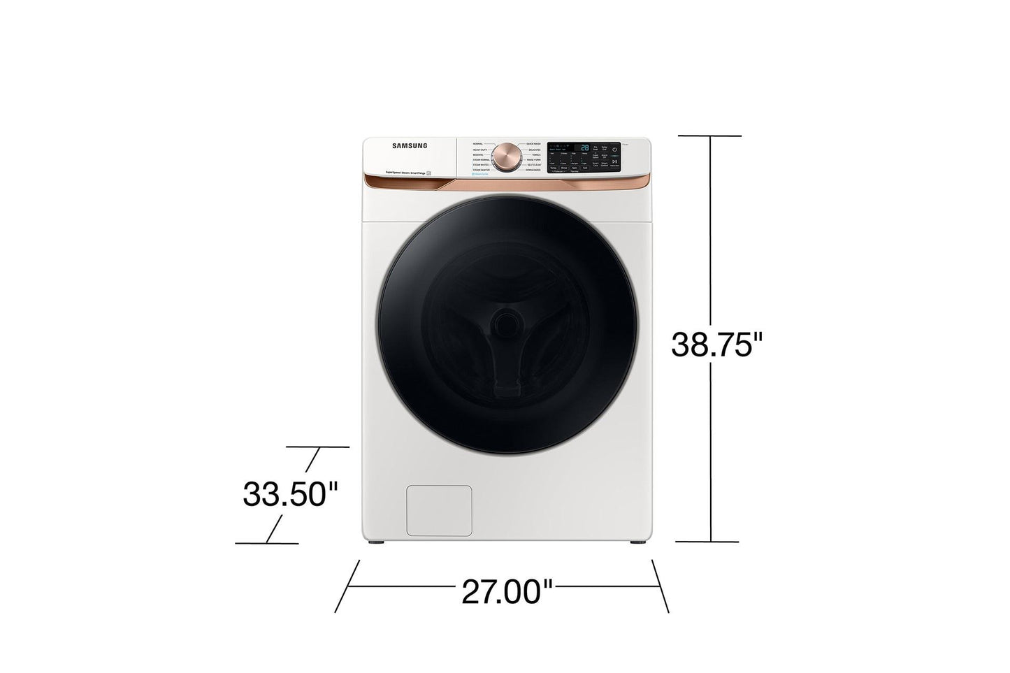 Samsung WF50BG8300AE Front Load Washer Super Speed Wash  Steam Wash  5.0 cu.ft.
