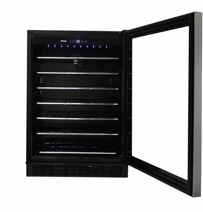 Danby 60 Bottle Built-in Wine Cooler in Stainless Steel