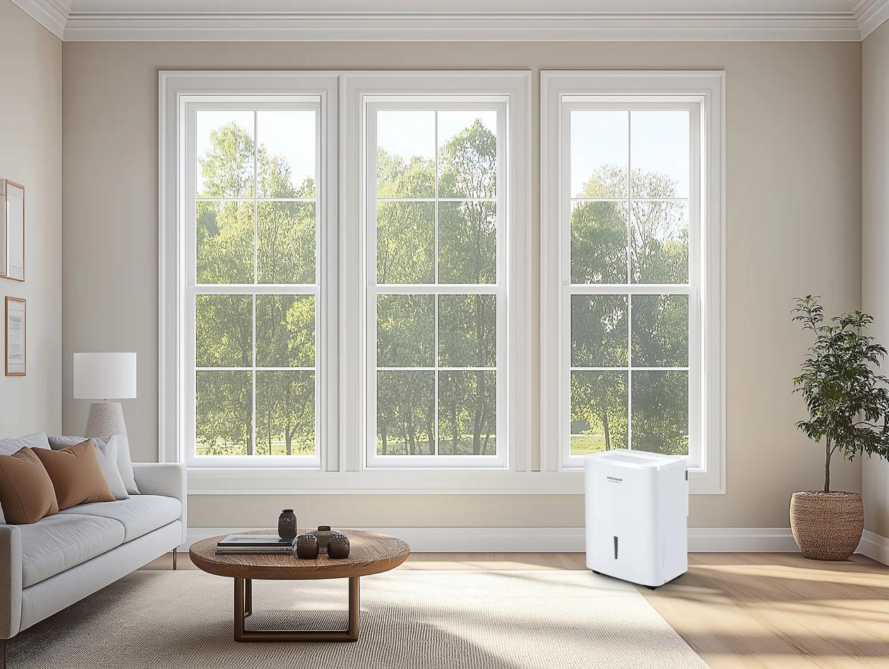 Frigidaire GHDD5035W1 2-in-1 50 Pint Dehumidifier with Built-in Allergy Filter and Wi-Fi (Energy Star)