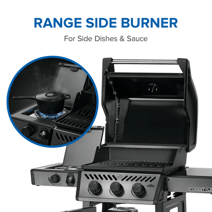 Napoleon Bbq F365DSBPGTECP Freestyle 365 SB with Range Side Burner , Propane, Graphite Grey