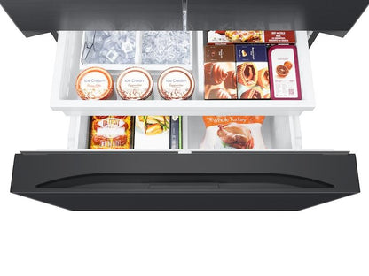 Samsung RF32CG5100MT 32 cu. ft. Mega Capacity 3-Door French Door Refrigerator with Dual Auto Ice Maker in Matte Black Steel