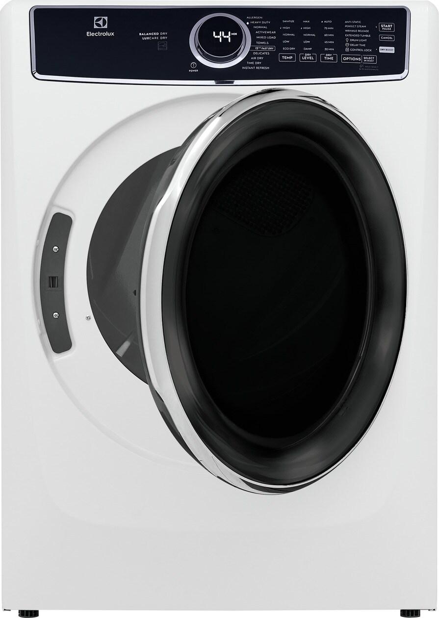 ELFE7637AW Electrolux Front Load Perfect Steam™ Electric Dryer with Balanced Dry™ and Instant Refresh - 8.0 Cu. Ft.