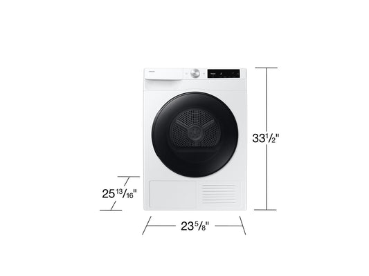 Samsung DV25FG62B0BEA2 Compact Ventless Heat Pump Dryer 4.0 cu. ft. Wi-Fi Connectivity Energy Efficient