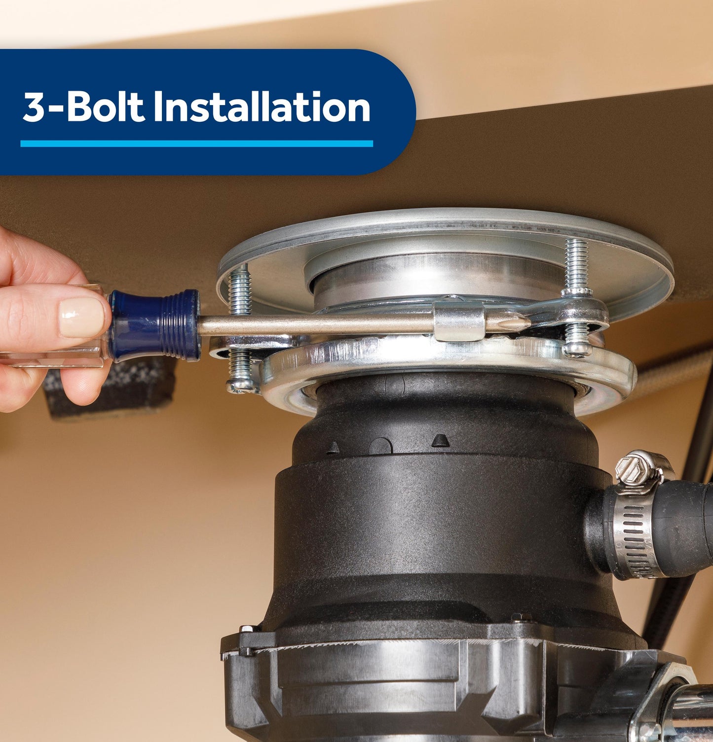 GFC765W GE DISPOSALL® 3/4 HP Continuous Feed Garbage Disposer - Corded