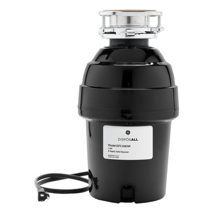 GFC1065W GE DISPOSALL® 1 HP Continuous Feed Garbage Disposer - Corded