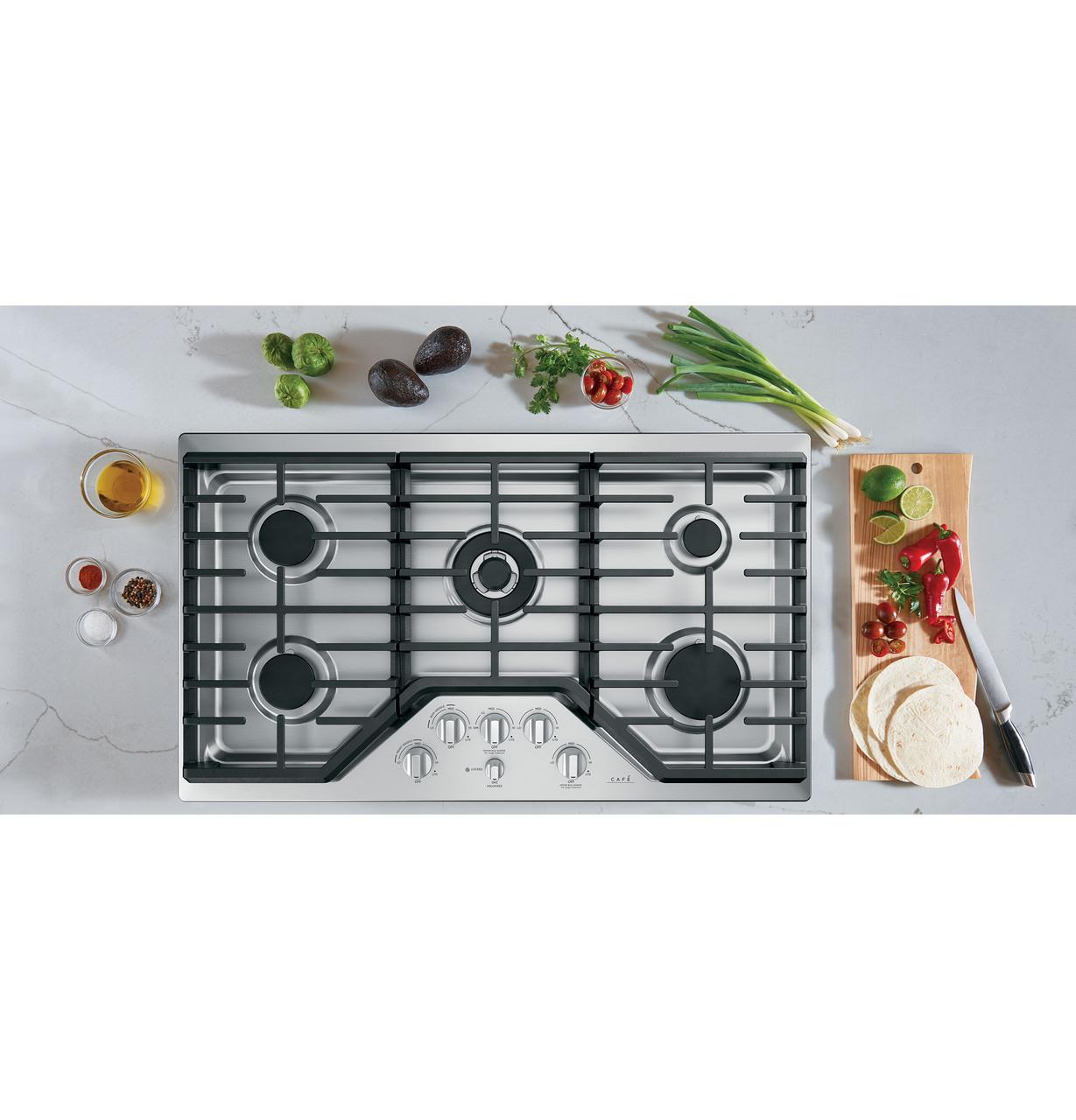 Cafe CGP95362MS1 CAF(EBACK)™ 36" Gas Cooktop