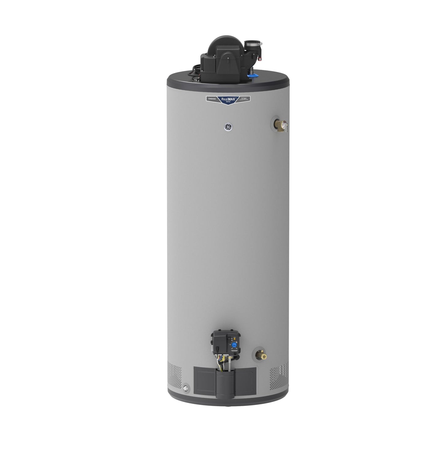 GP50T08AYV GE RealMAX Choice 50-Gallon Tall Liquid Propane Power Vent Water Heater