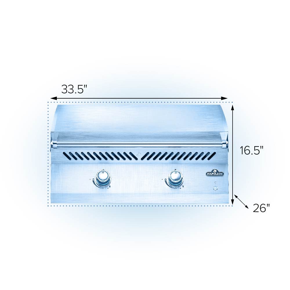 Napoleon Bbq BIG32FTPSS Built-In 700 Series 32 Griddle Stainless Steel , Propane, Stainless Steel