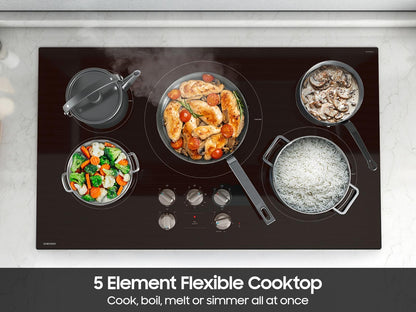 Samsung NZ36FG6432RK Electric Cooktop Illuminated Knobs  Wi-Fi  Rapid Boil