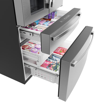 PVD28HYYFS GE Profile™ ENERGY STAR® 27.9 Cu. Ft. Smart 4-Door French-Door Refrigerator with Kitchen Assistant™