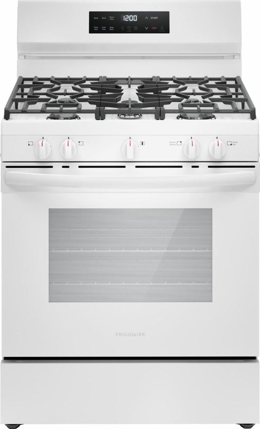 Frigidaire FCRG3062AW 30" Gas Range with Quick Boil