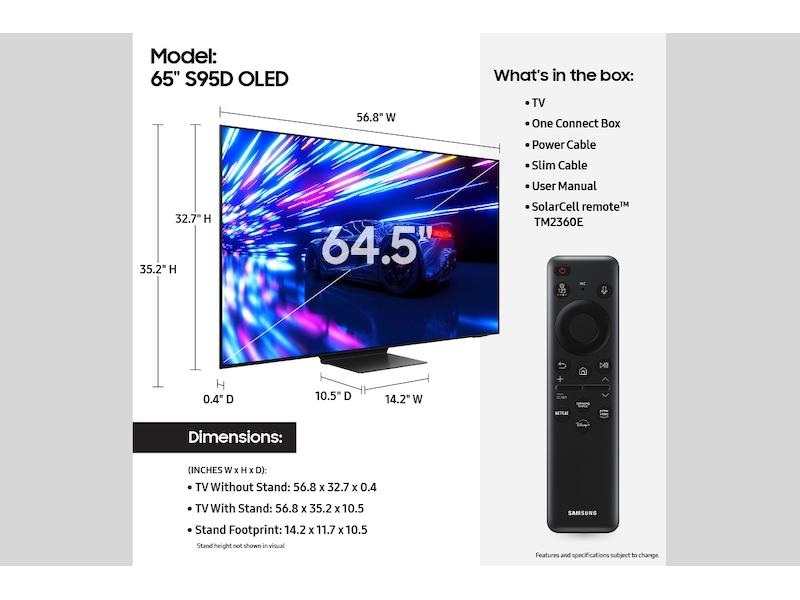 Samsung QN65S95DAFXZA 65 Inch Class OLED S95D