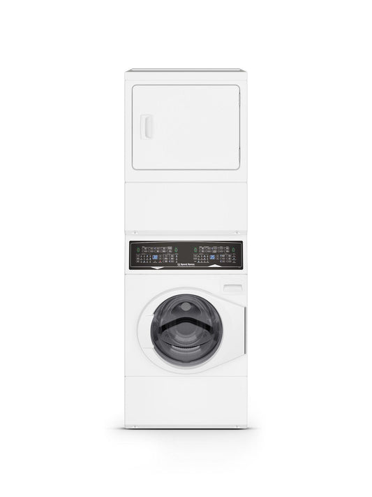 Speed Queen SF7008WE White Stacked Washer - Electric Dryer
