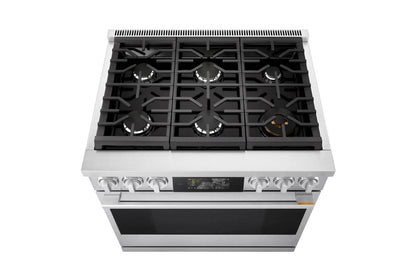 LPGU6319Y LG SIGNATURE 6.3 cu. ft. Smart Gas Slide-In Pro Range with Dynamic ProBake Convection®, Air Fry, Air Sous Vide and Roast Mode