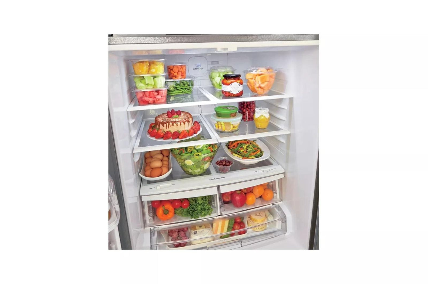 Lg LFCS22520S 22 cu. ft. 30-inch Wide French Door Refrigerator - Stainless Steel
