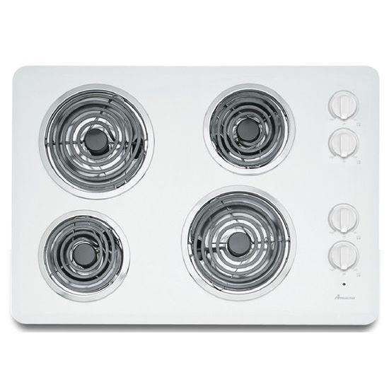 30-inch Electric Cooktop with 4 Elements - white