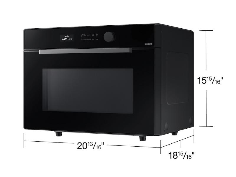 Samsung MC12DB8700CK 1.2 cu. ft. Countertop Microwave with Power Convection in Black Glass