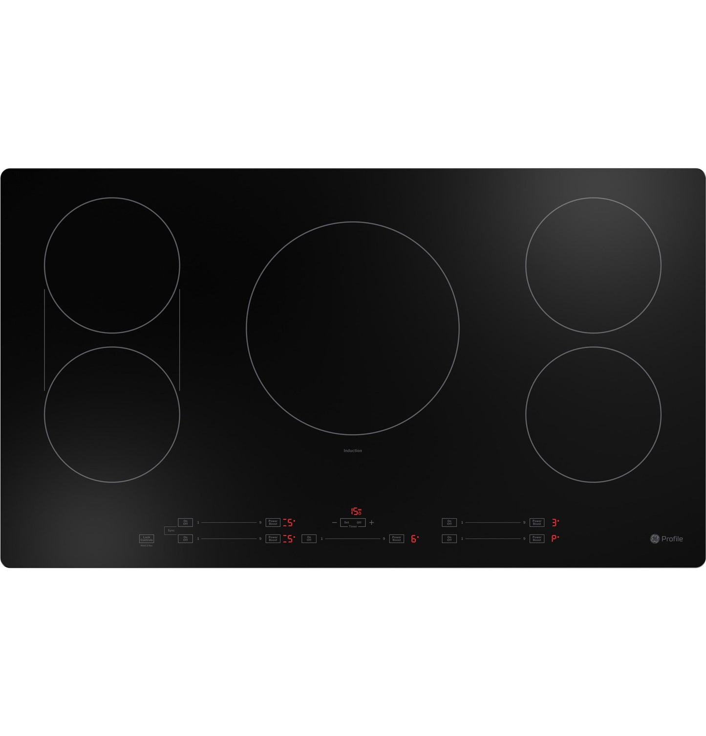 PHP6036DWBB GE Profile™ ENERGY STAR® 36" Built-In Touch Control Induction Cooktop