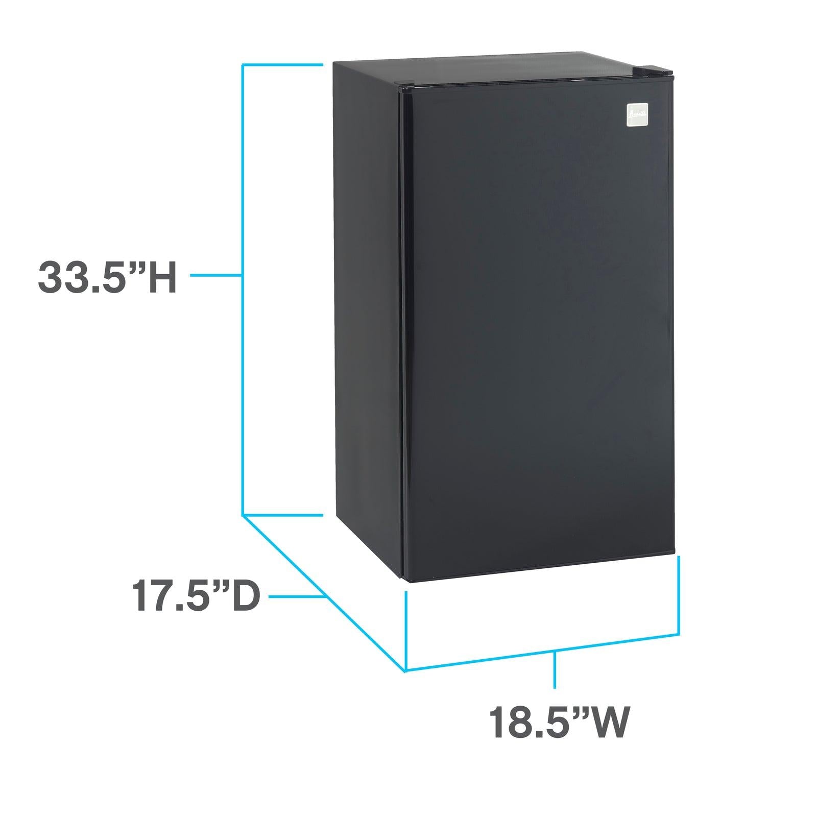 RM3316B Avanti 3.2 cu. ft. Compact Refrigerator - Black / 3.2 cu. ft.