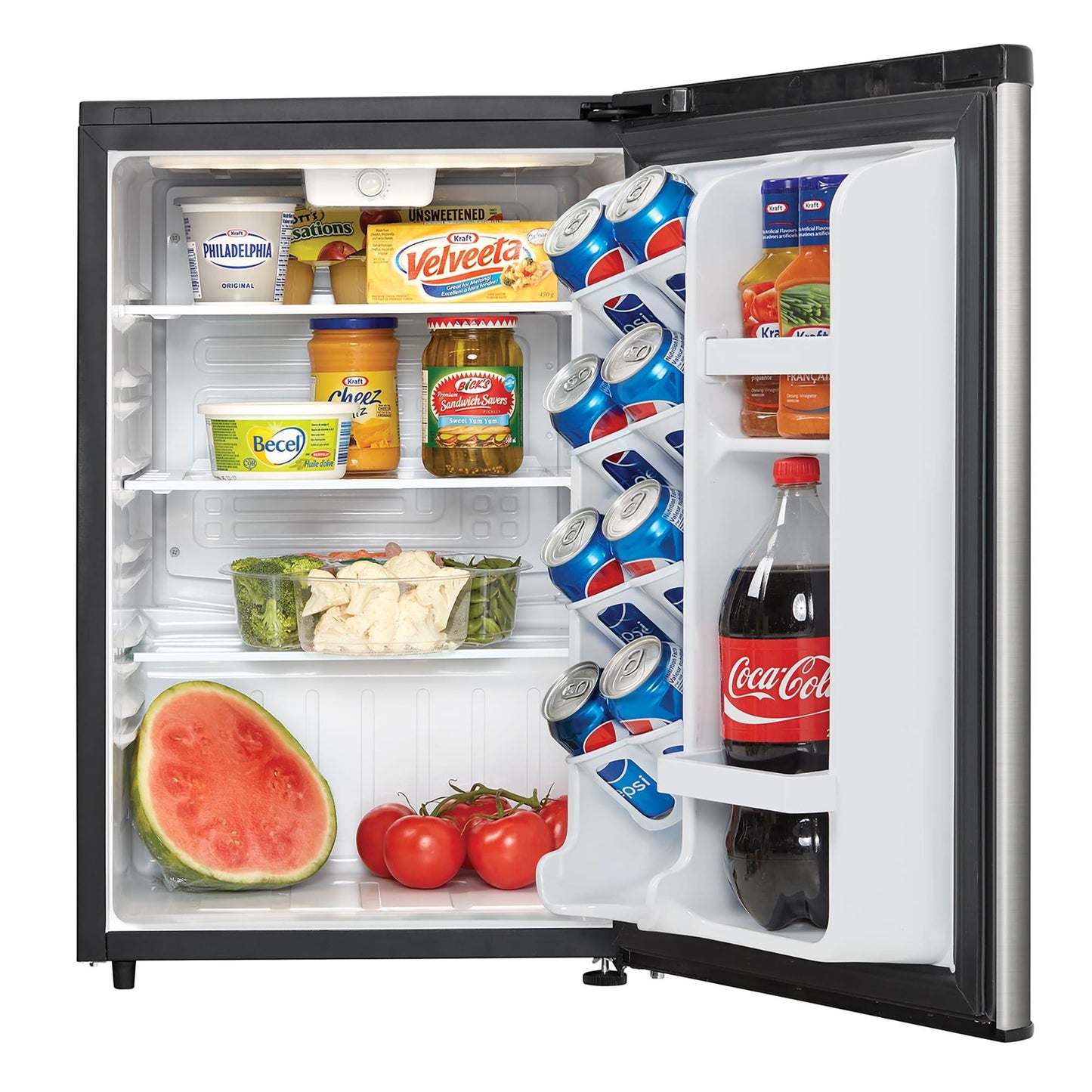 DAR026A2BSLDB Danby 2.6 cu. ft. Compact Fridge in Stainless Steel Look