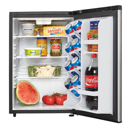 DAR026A2BSLDB Danby 2.6 cu. ft. Compact Fridge in Stainless Steel Look
