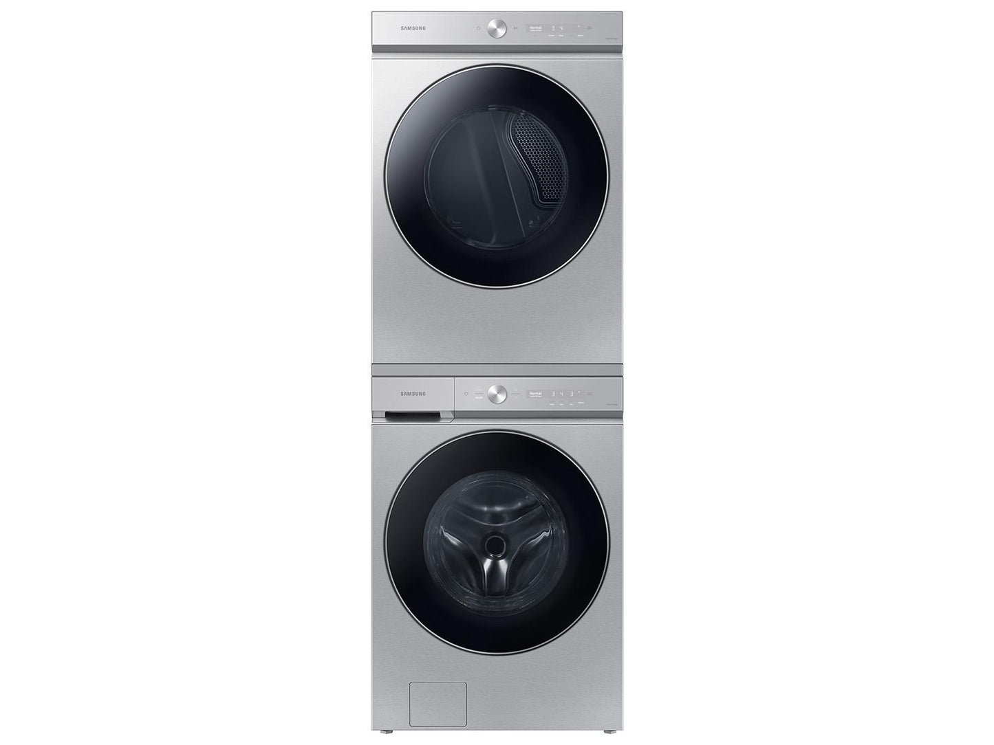 Samsung WF53BB8900AT Bespoke 5.3 cu. ft. Ultra Capacity Front Load Washer with AI OptiWash™ and Auto Dispense in Silver Steel