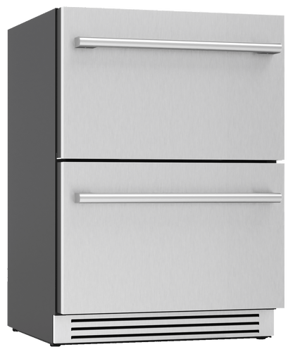 Zephyr PRRFD24C2AS Presrv Refrigerator Freezer Drawers, 24in, SS