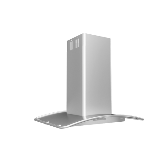 Zephyr ZMLM90CS Milano Connect Island, 90cm, SS, LED, ACT