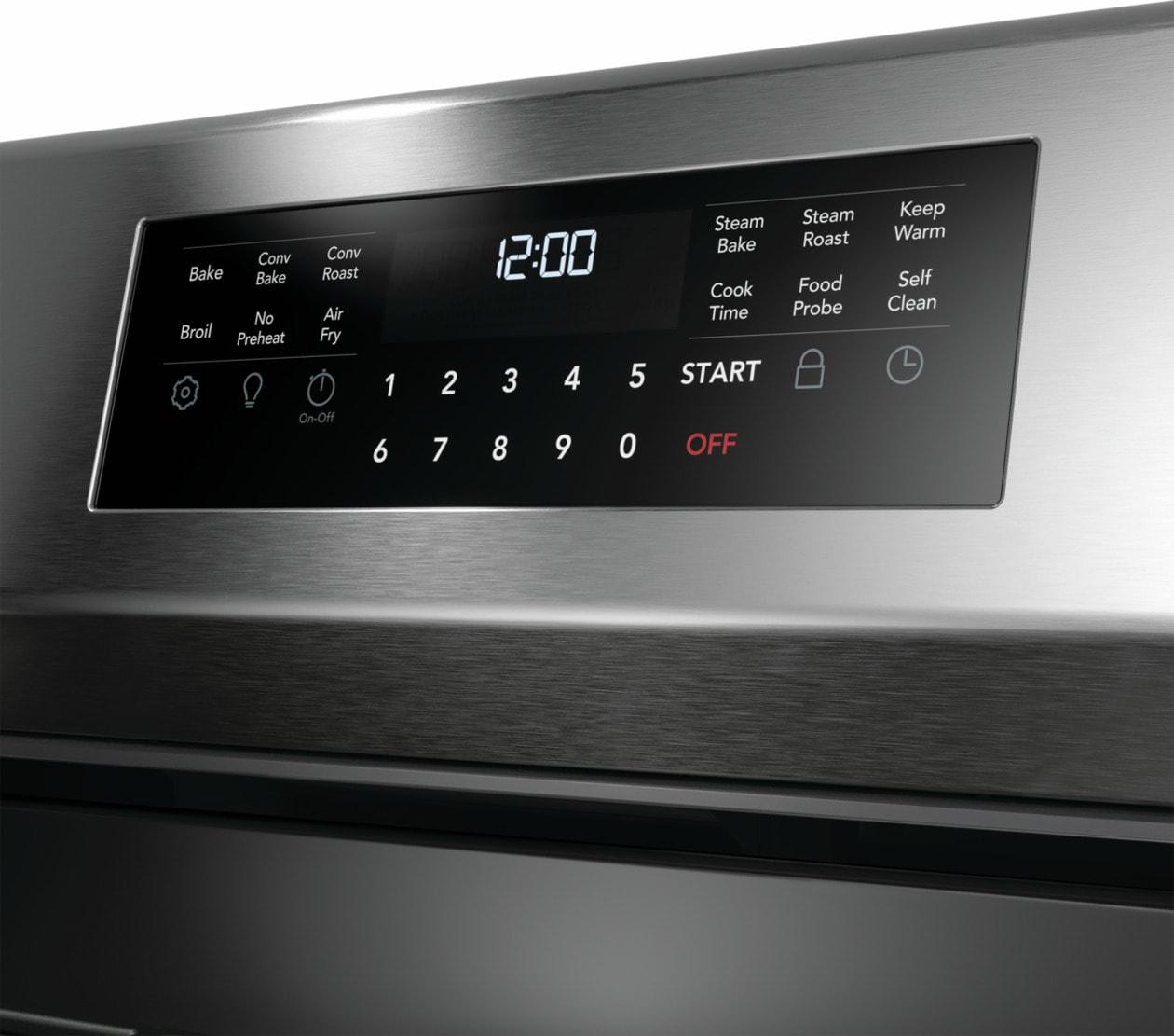 Frigidaire GCRG3060BF 30" Rear Control Gas Range with Total Convection