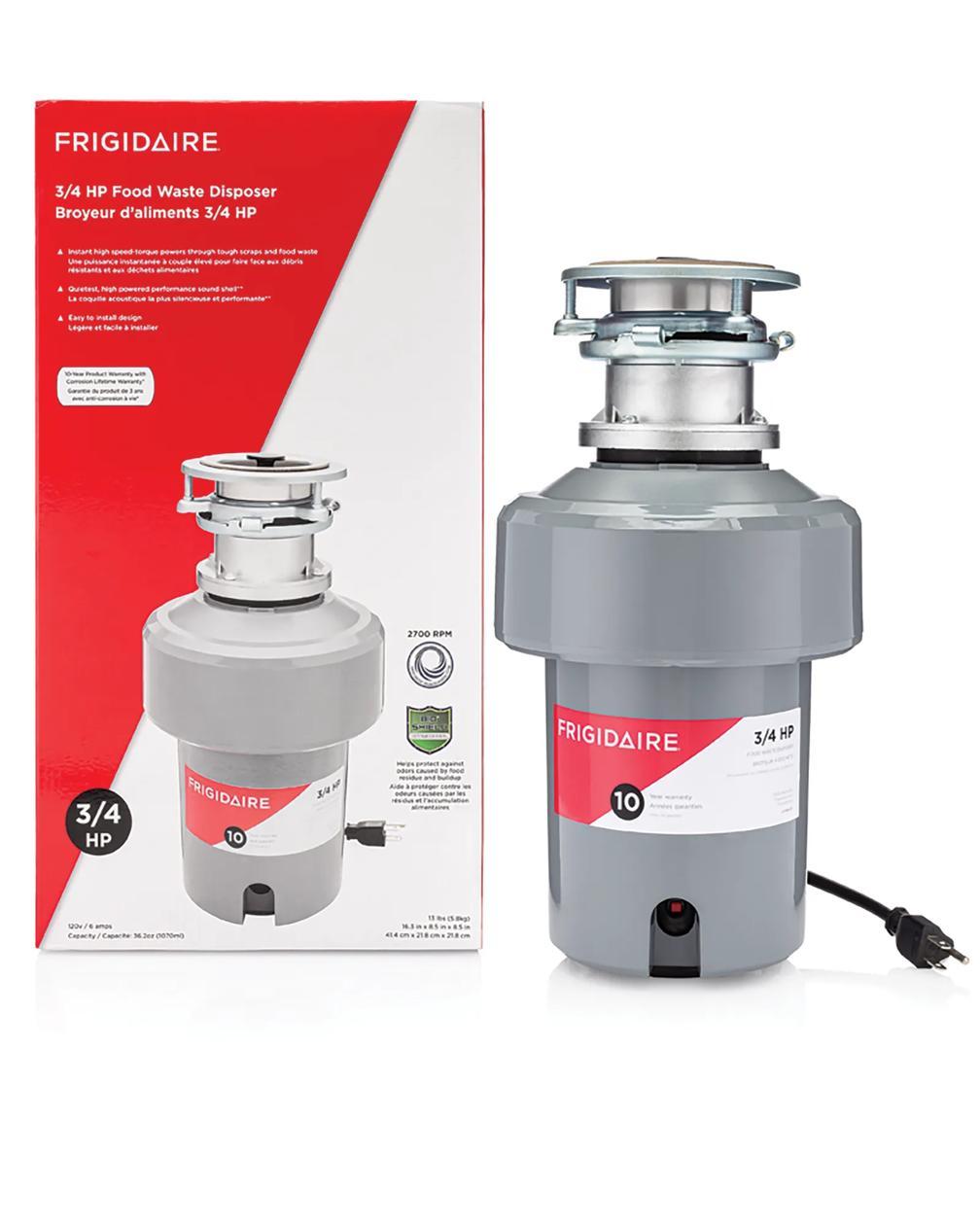 Frigidaire FF75DISPB1 3/4HP Batch Feed Corded Disposer