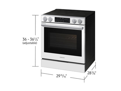 Samsung NSE90H63SW Bespoke Smart Slide-in Electric Range Pro Style Elite Design  Illuminated Knobs  Air Fry Max