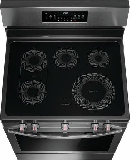 Frigidaire GCRE3060BD 30" Rear Control Electric Range with Total Convection