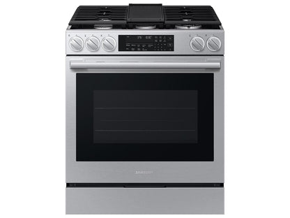 Samsung NSG90H60SR Bespoke Smart Slide-in Gas Range Pro Style Elite Design  Illuminated Knobs  Air Fry Max