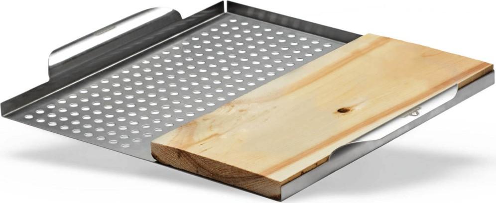 Napoleon Bbq 70026 Stainless Steel Multi-functional Topper with Cedar Plank