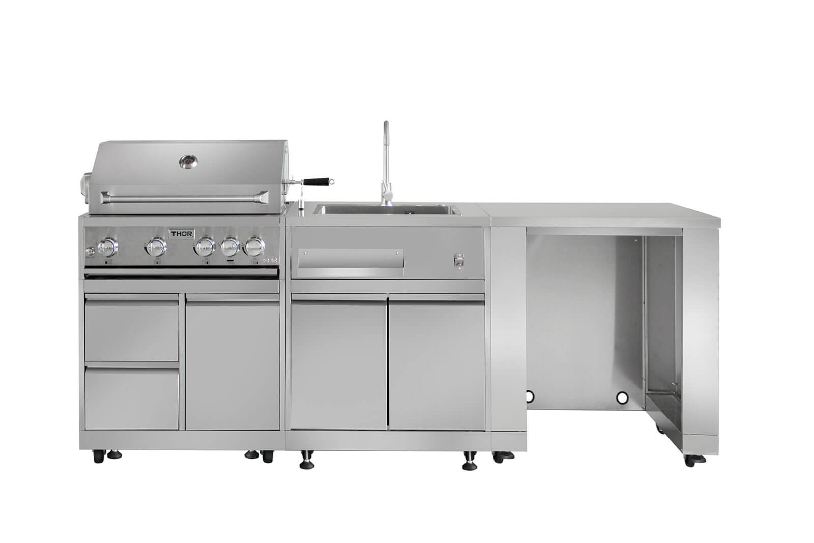 MK03SS304 Thor Kitchen Outdoor Kitchen BBQ Grill Cabinet In Stainless Steel - Model Mk03ss304