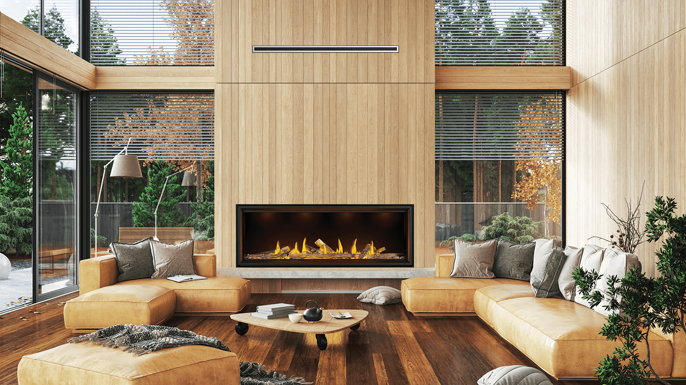 Napoleon Bbq TLV74N Tall Linear Vector 74 Direct Vent Gas Fireplace